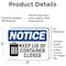 Signmission Keep Lid Of Container Closed, 5 in W x Rectangle, Vinyl Decal OS-2PACK-NS-D-35-L-15863 - alternate 3